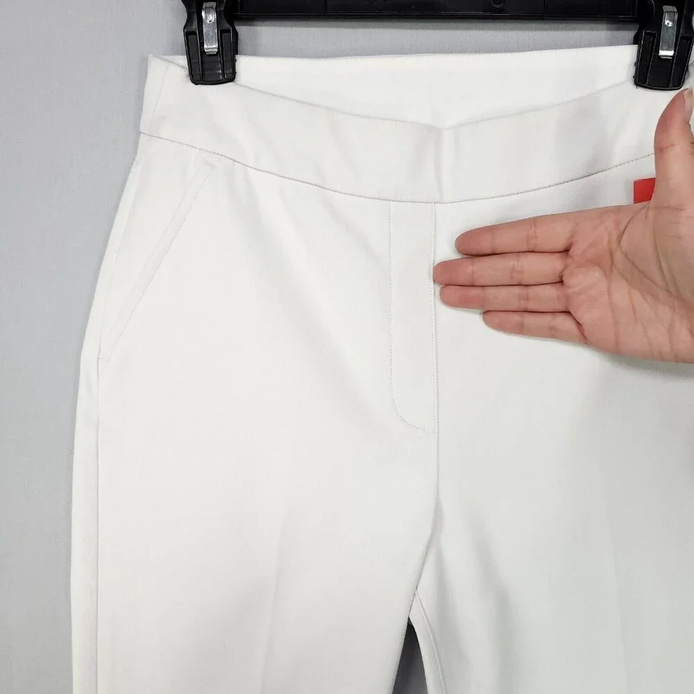Spanx Ankle Straight Pant On The Go Shaping Silver Lining Small Office Casual - Picture 11 of 16